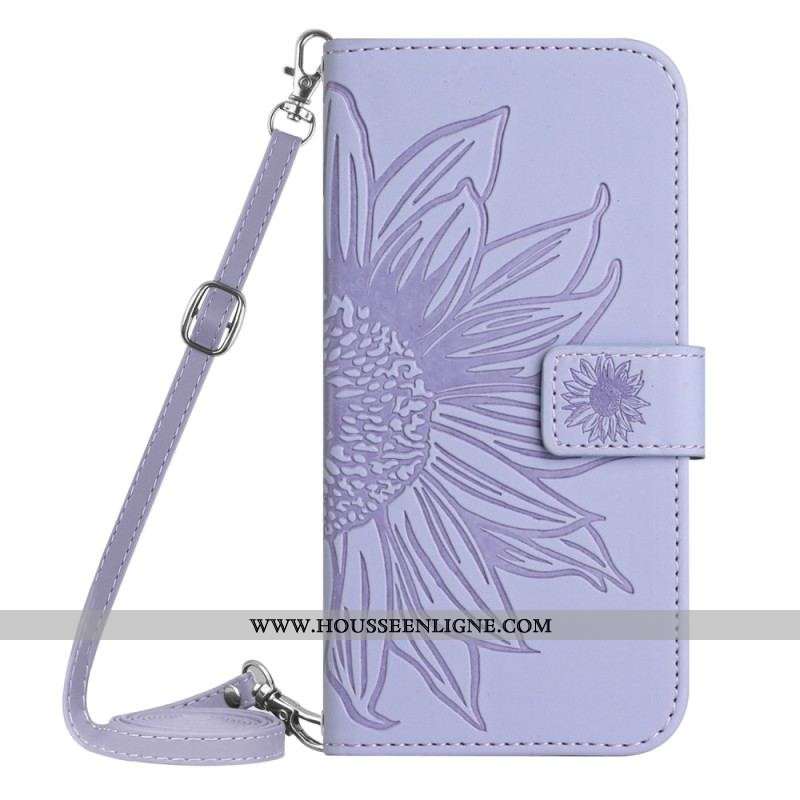 Housse Xiaomi 13 Lite Fleur avec Bandoulière