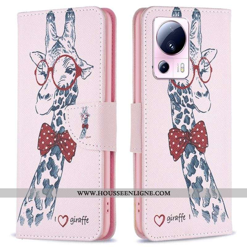 Housse Xiaomi 13 Lite Girafe Intello