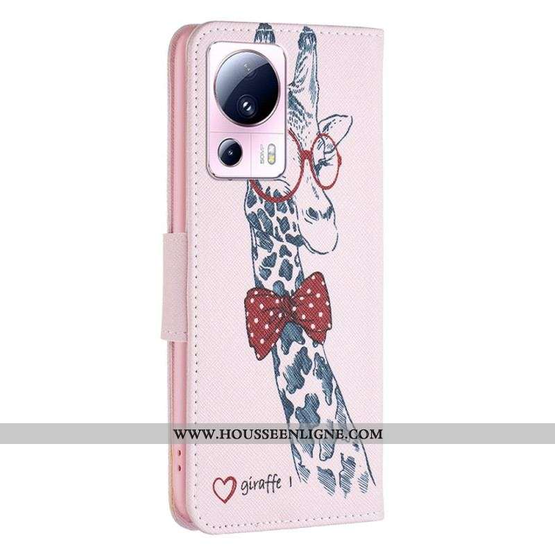 Housse Xiaomi 13 Lite Girafe Intello
