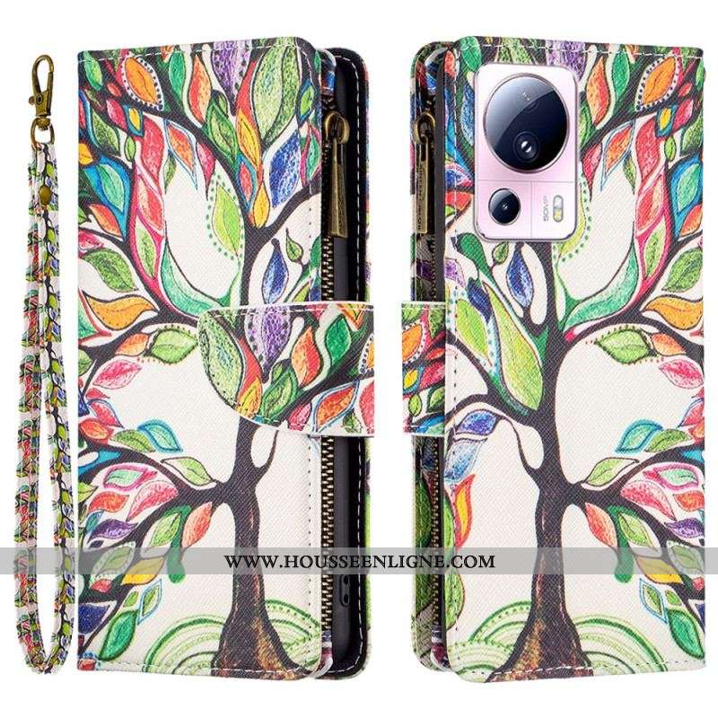 Housse Xiaomi 13 Lite Portefeuille Arbre