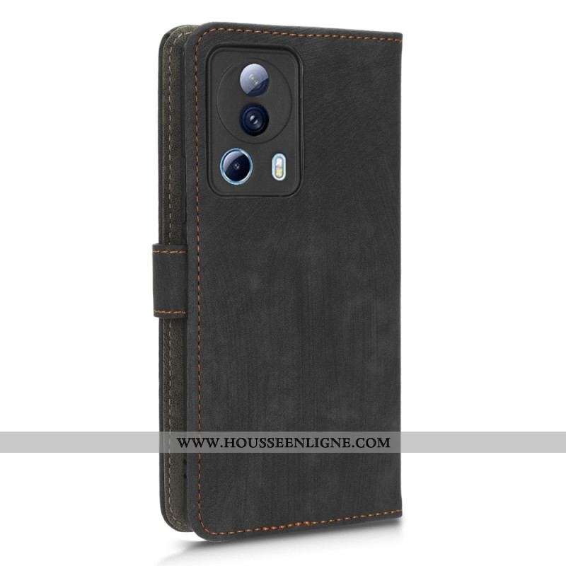 Housse Xiaomi 13 Lite Simili Cuir RFID et Lanière