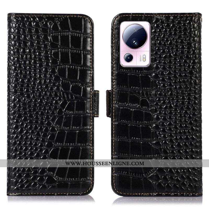 Housse Xiaomi 13 Lite Style Crocodile RFID