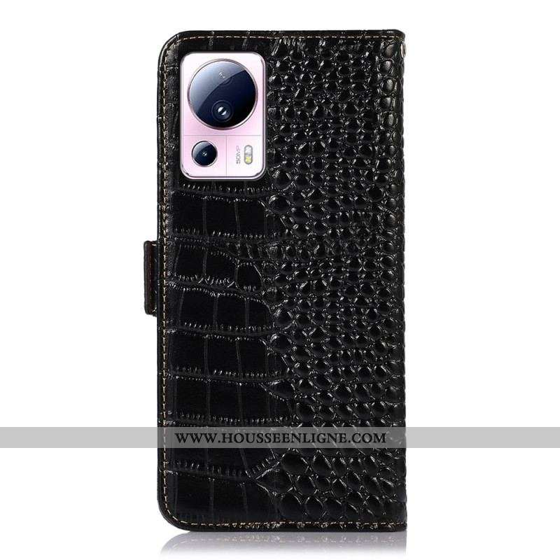 Housse Xiaomi 13 Lite Style Crocodile RFID