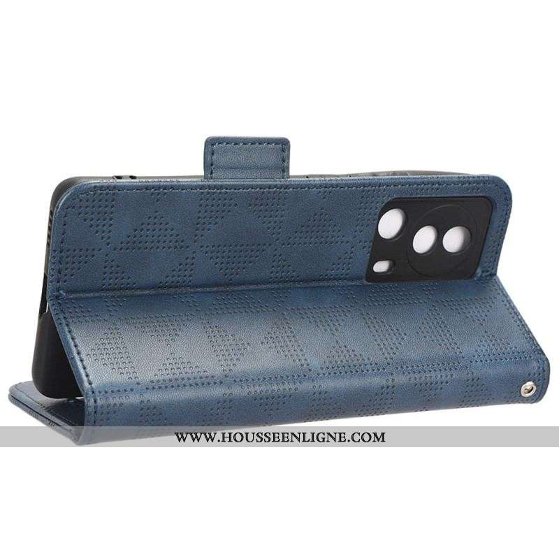 Housse Xiaomi 13 Lite Triangles avec Lanière