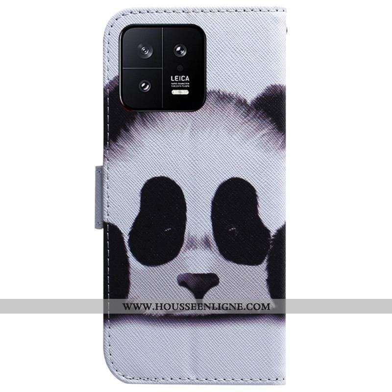 Housse Xiaomi 13 Panda à Lanière
