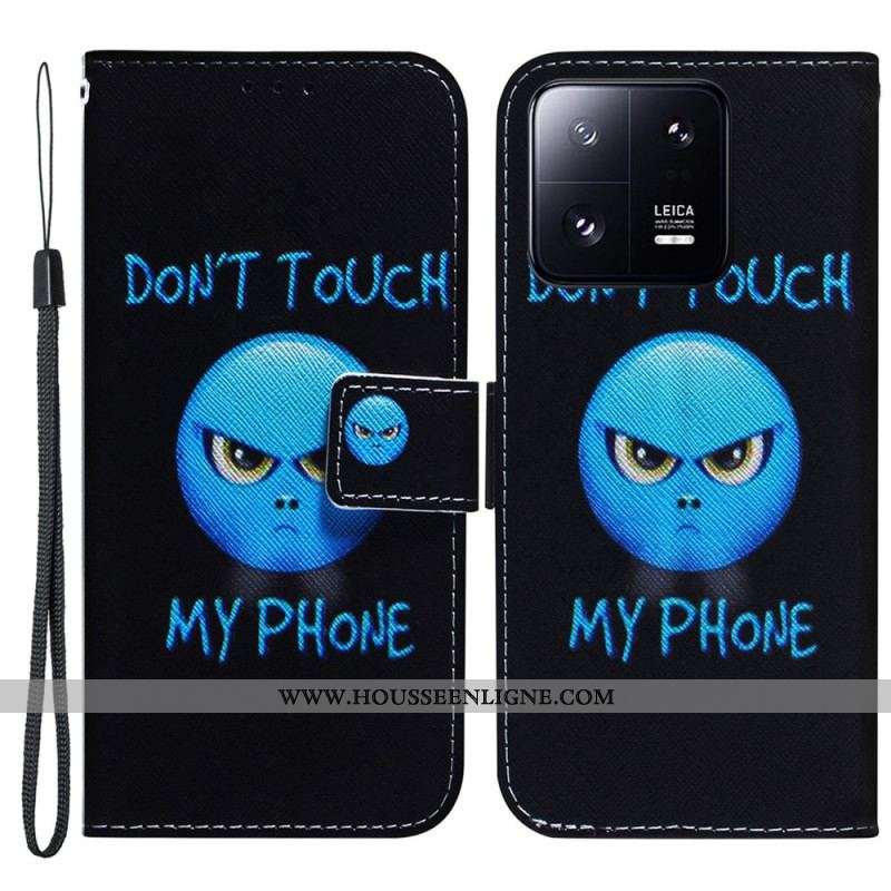 Housse Xiaomi 13 Pro Emoji Phone à Lanière
