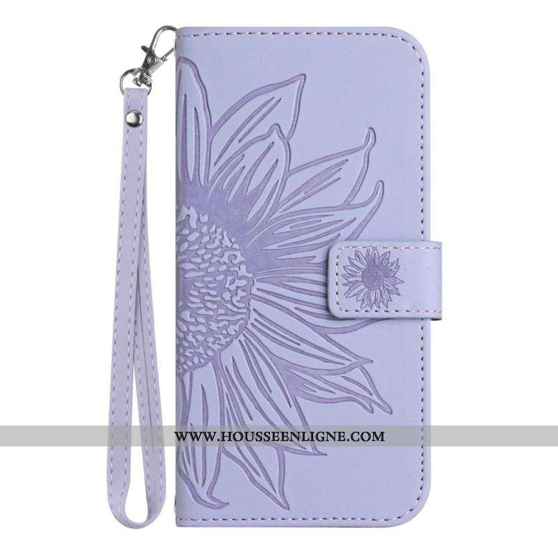 Housse Xiaomi 13 Pro Fleur avec Lanière