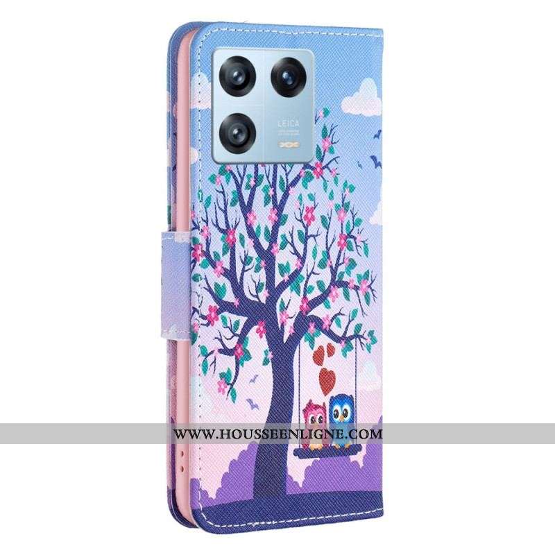 Housse Xiaomi 13 Pro Hiboux sur la Balançoire
