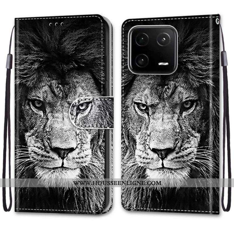 Housse Xiaomi 13 Pro Lion à Lanière