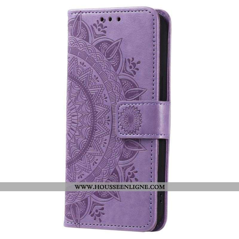 Housse Xiaomi 13 Pro Mandala Soleil avec Lanière