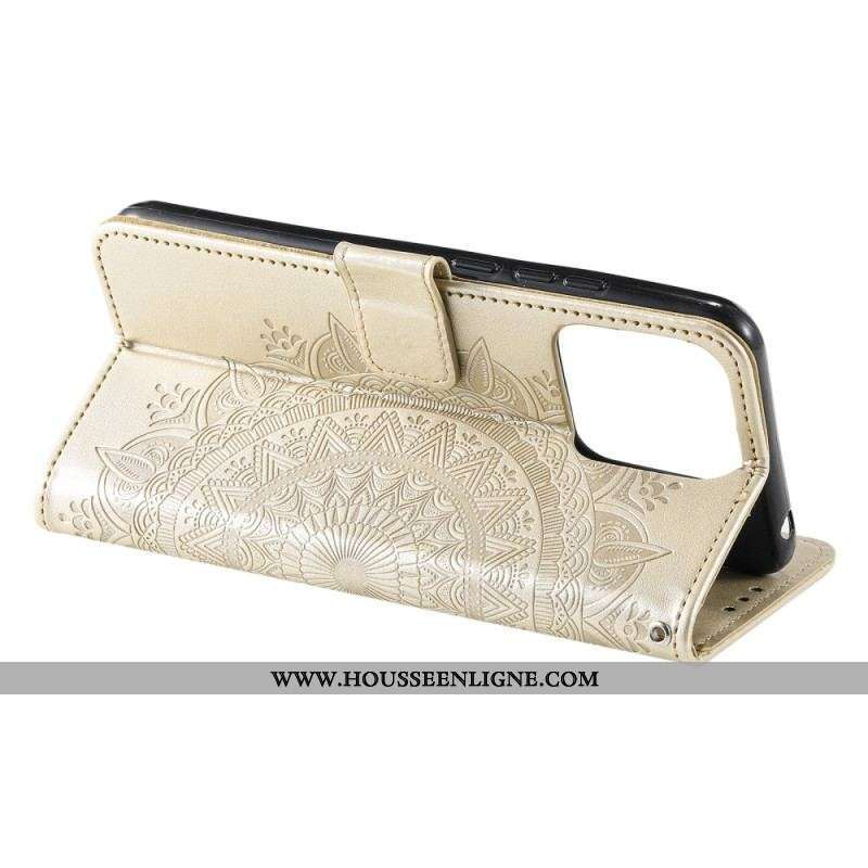 Housse Xiaomi 13 Pro Mandala Soleil avec Lanière