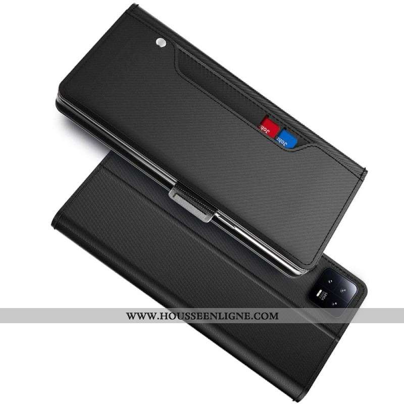 Housse Xiaomi 13 Pro Miroir et Porte-Cartes Amovible