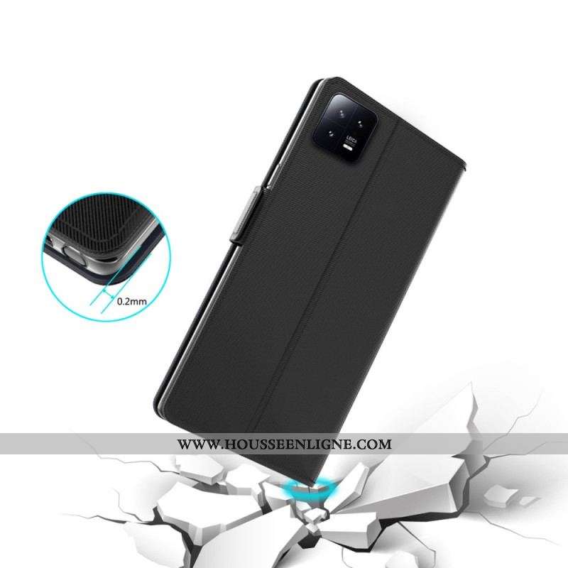 Housse Xiaomi 13 Pro Miroir et Porte-Cartes Amovible
