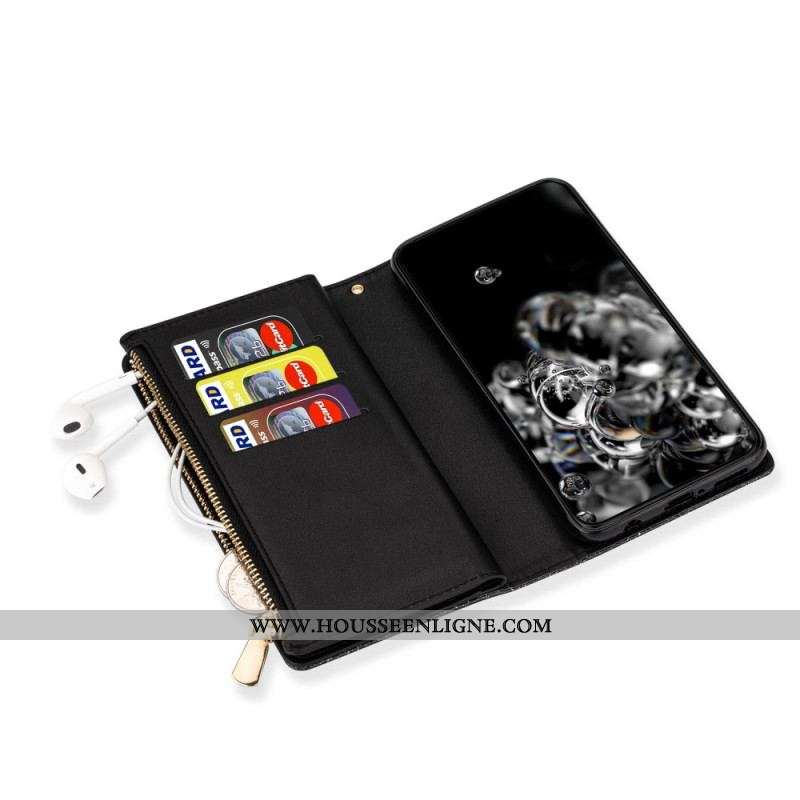 Housse Xiaomi 13 Pro Paillettes Portefeuille Zip