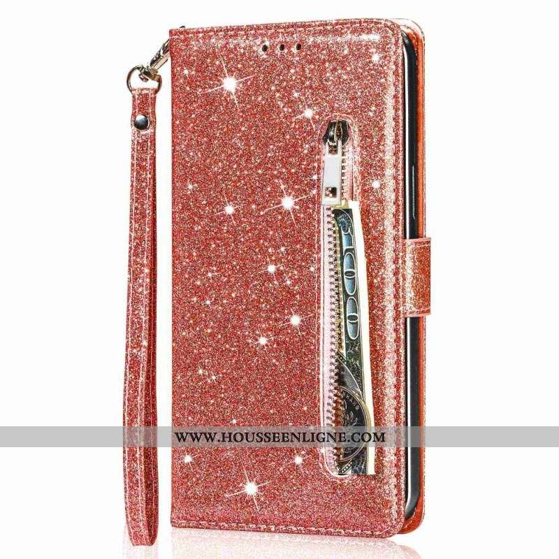 Housse Xiaomi 13 Pro Style Portefeuille à Paillettes