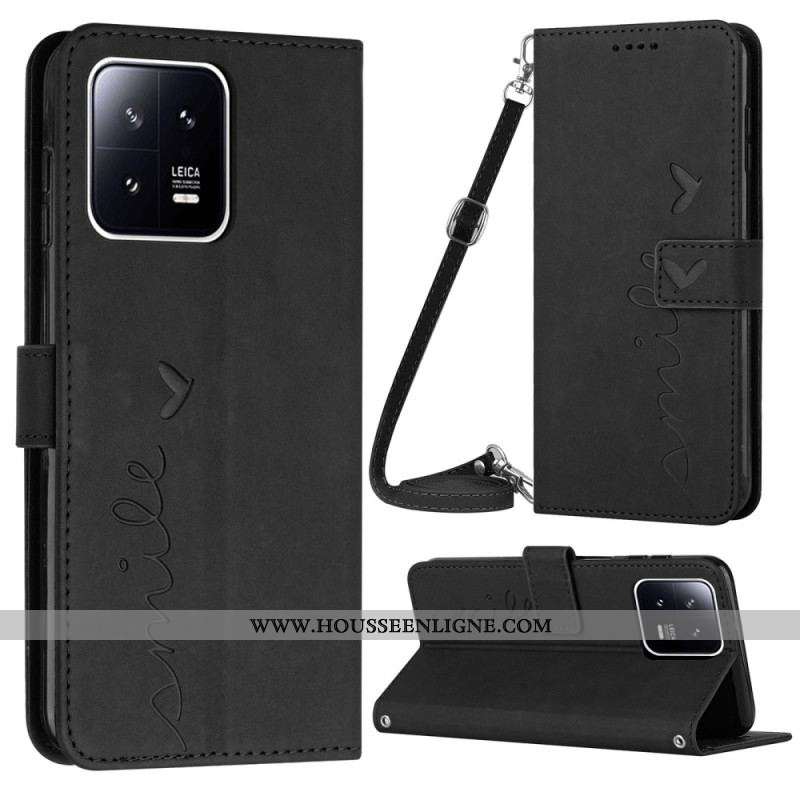 Housse Xiaomi 13 Smile avec Lanière