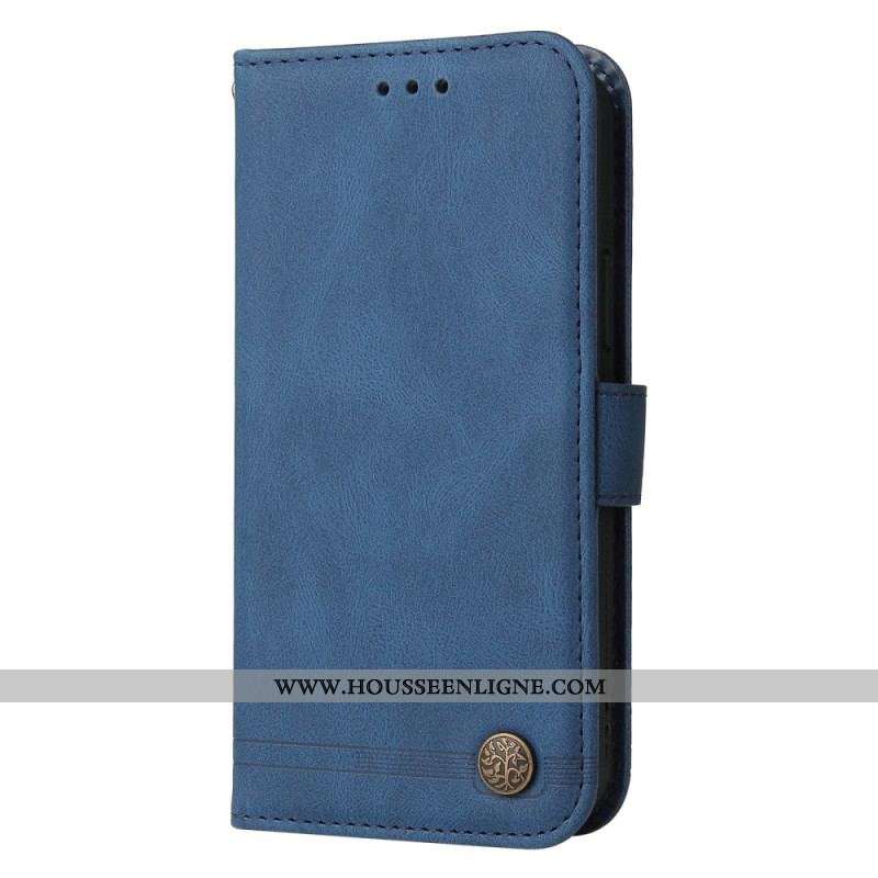 Housse Xiaomi 13 Style Cuir avec Rivet Décoratif