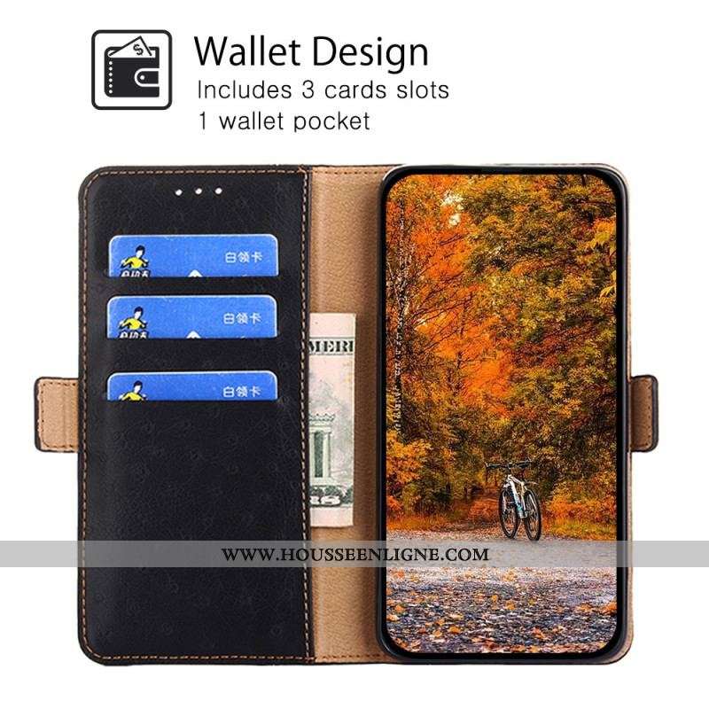 Housse Xiaomi 13 Texture Peau d'Autruche