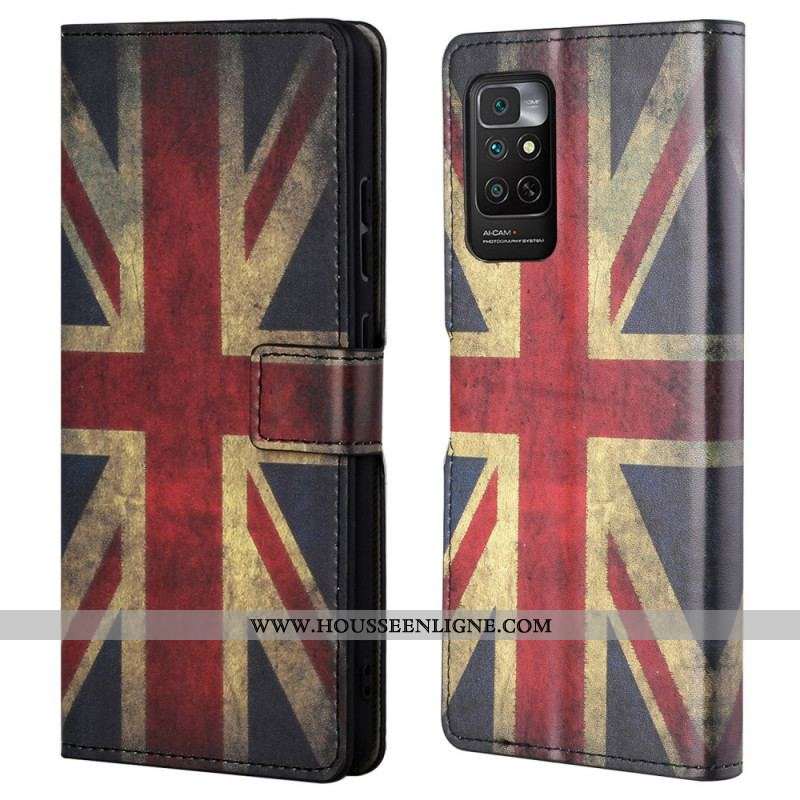 Housse Xiaomi Note 11 / 11s Drapeau Angleterre à Lanière