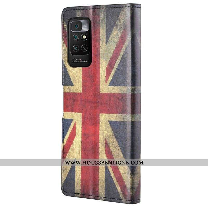 Housse Xiaomi Note 11 / 11s Drapeau Angleterre à Lanière