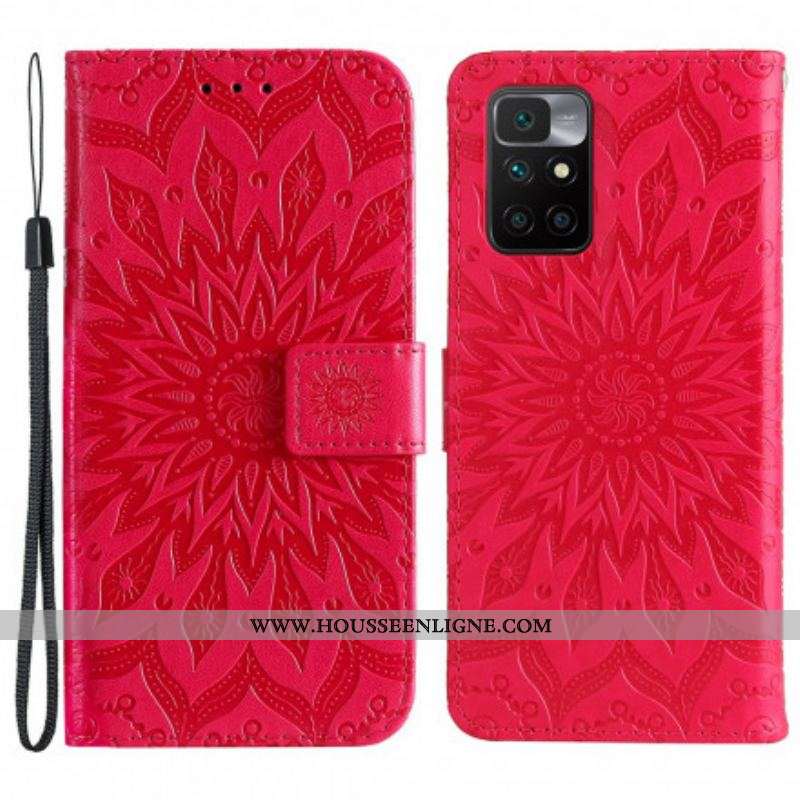 Housse Xiaomi Redmi 10 Fleur de Soleil