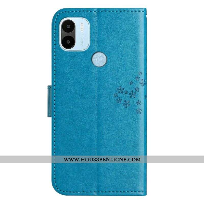 Housse Xiaomi Redmi A1 Arbre et Hiboux à Lanière