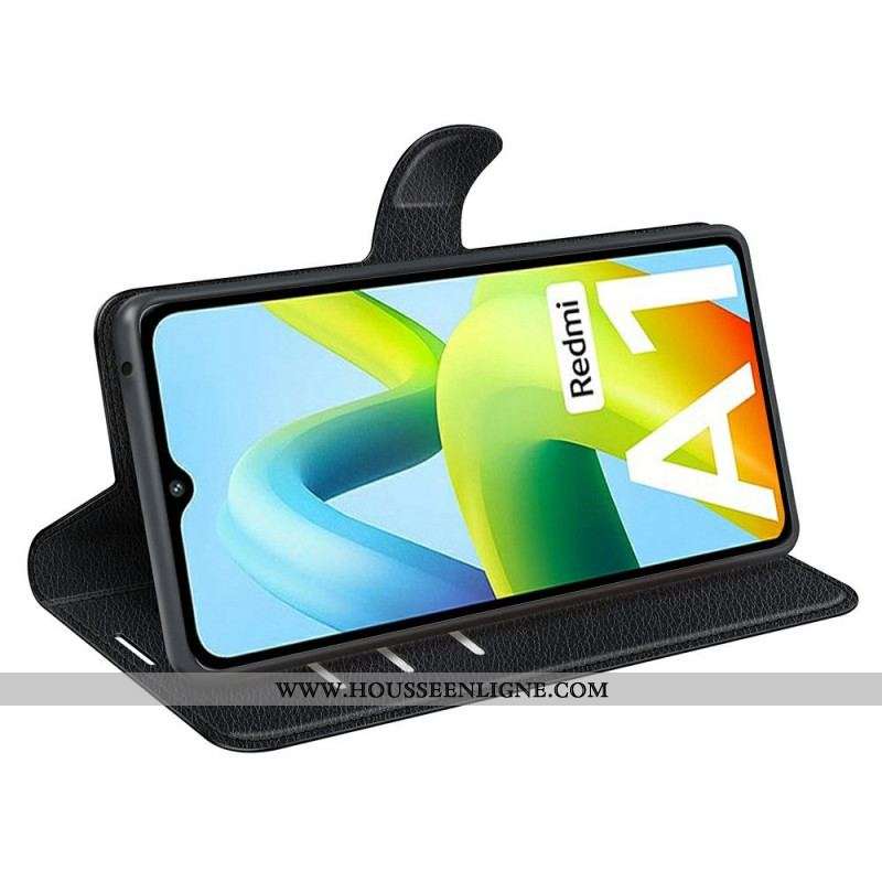 Housse Xiaomi Redmi A1 Classique Effet Cuir Litchi