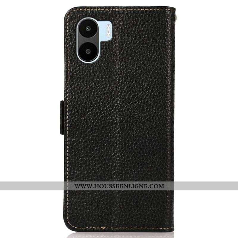Housse Xiaomi Redmi A1 Cuir Litchi KHAZNEH RFID