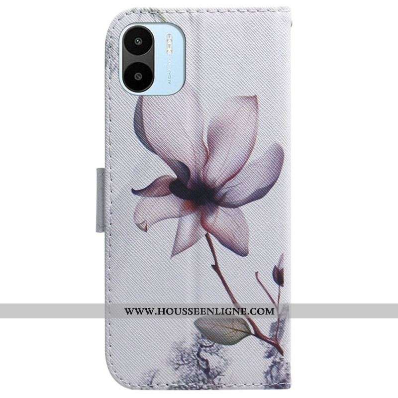 Housse Xiaomi Redmi A1 Fleur Vieux Rose