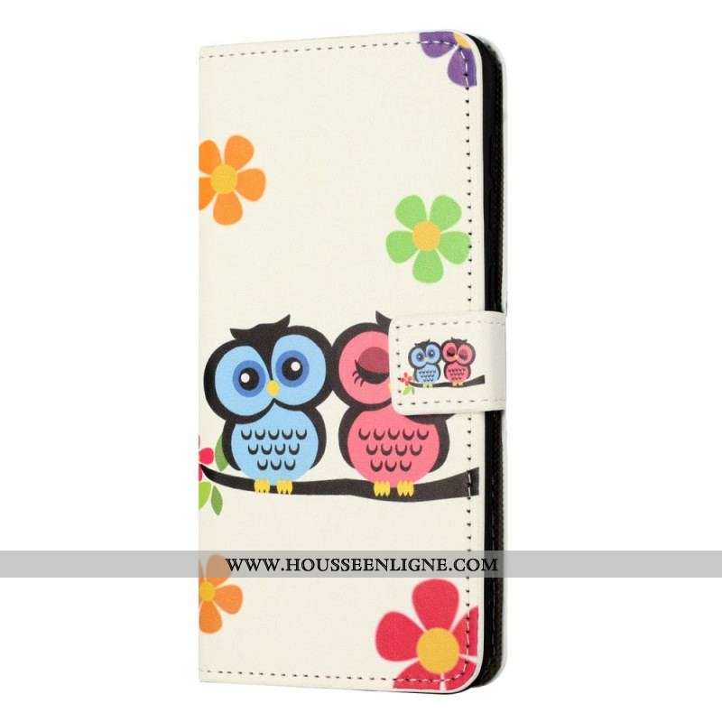 Housse Xiaomi Redmi A1 Hiboux et Fleurs