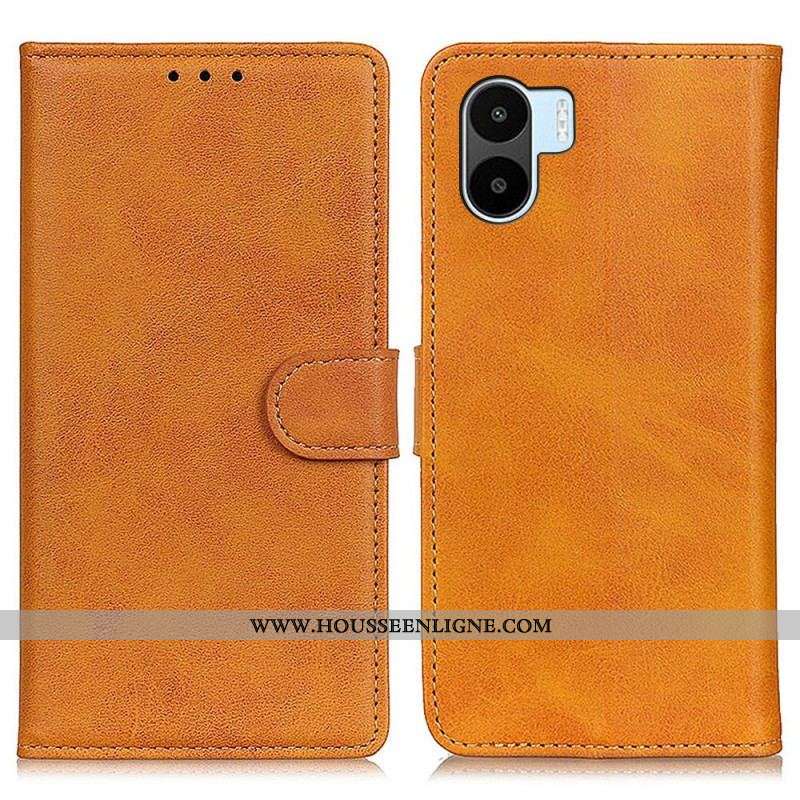 Housse Xiaomi Redmi A1 Matte Effet Cuir Rétro