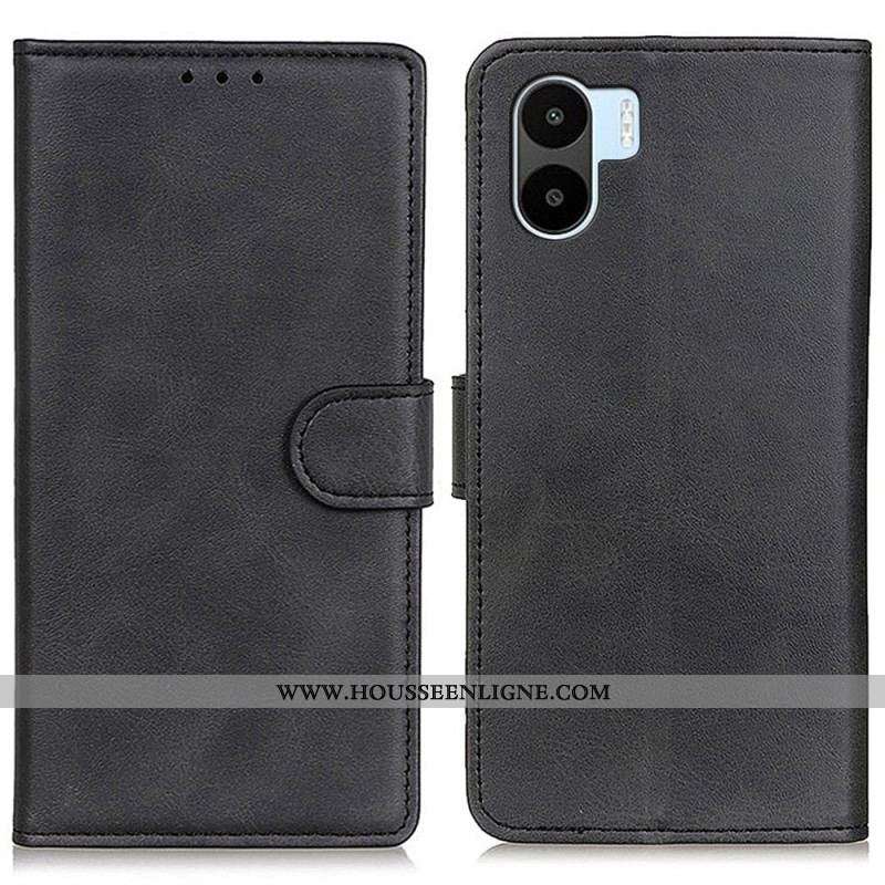 Housse Xiaomi Redmi A1 Matte Effet Cuir Rétro