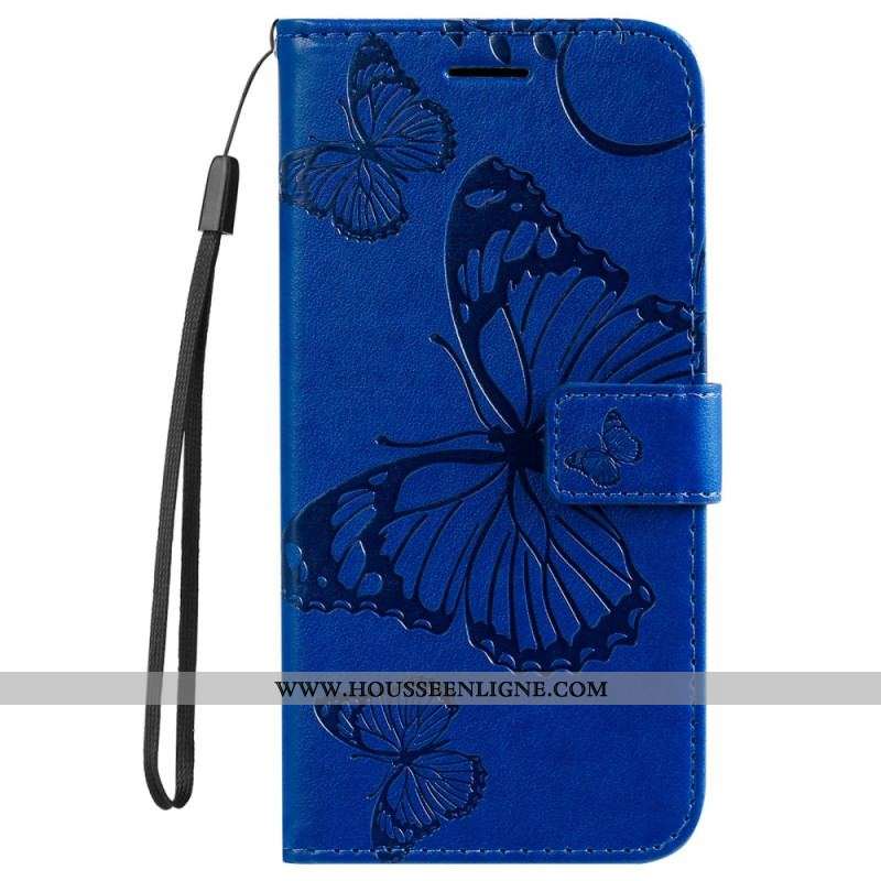 Housse Xiaomi Redmi A1 Papillons Géants à Lanière