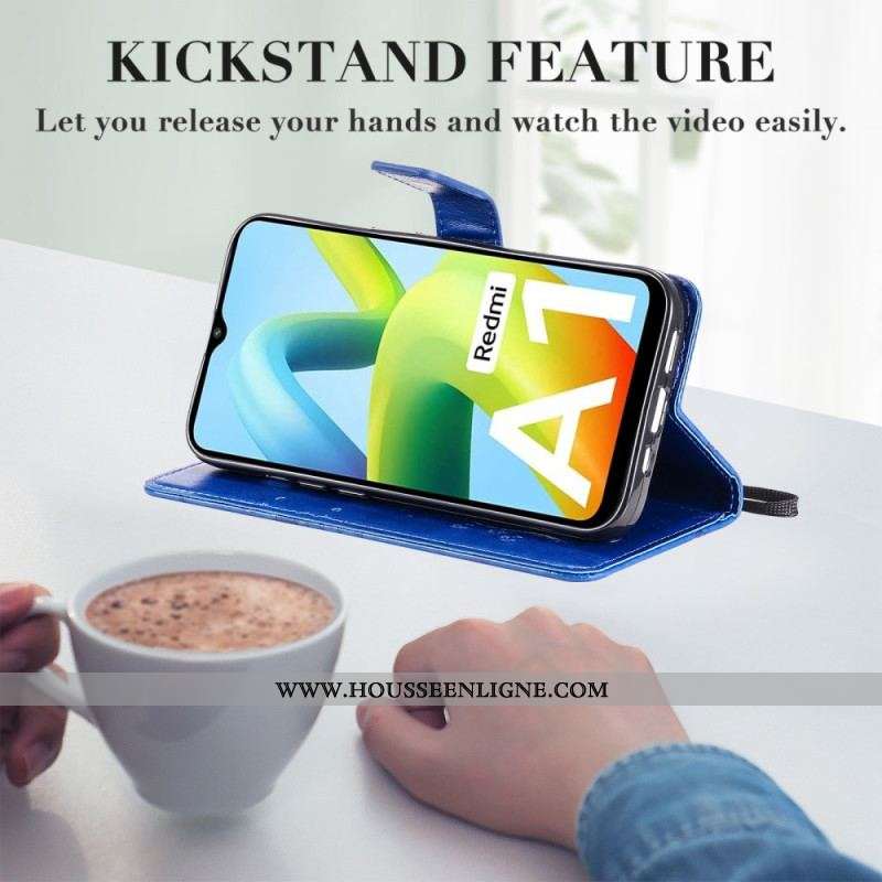 Housse Xiaomi Redmi A1 Papillons Géants à Lanière