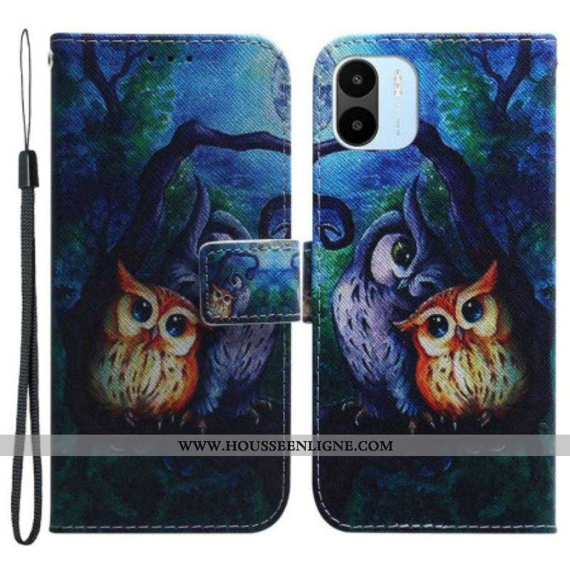 Housse Xiaomi Redmi A1 Peinture de Hiboux