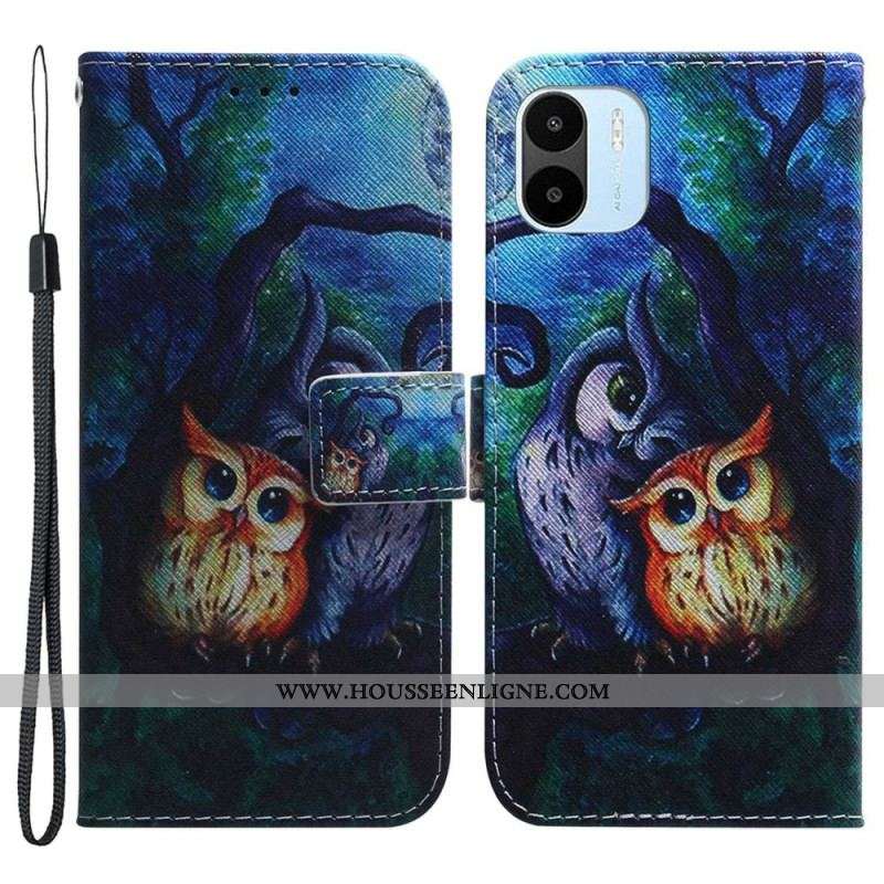 Housse Xiaomi Redmi A1 Peinture de Hiboux