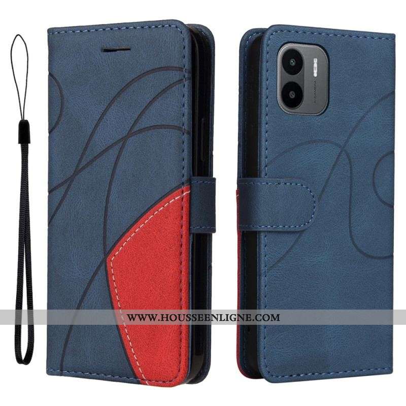 Housse Xiaomi Redmi A1 Simili Cuir Bicolore Signature