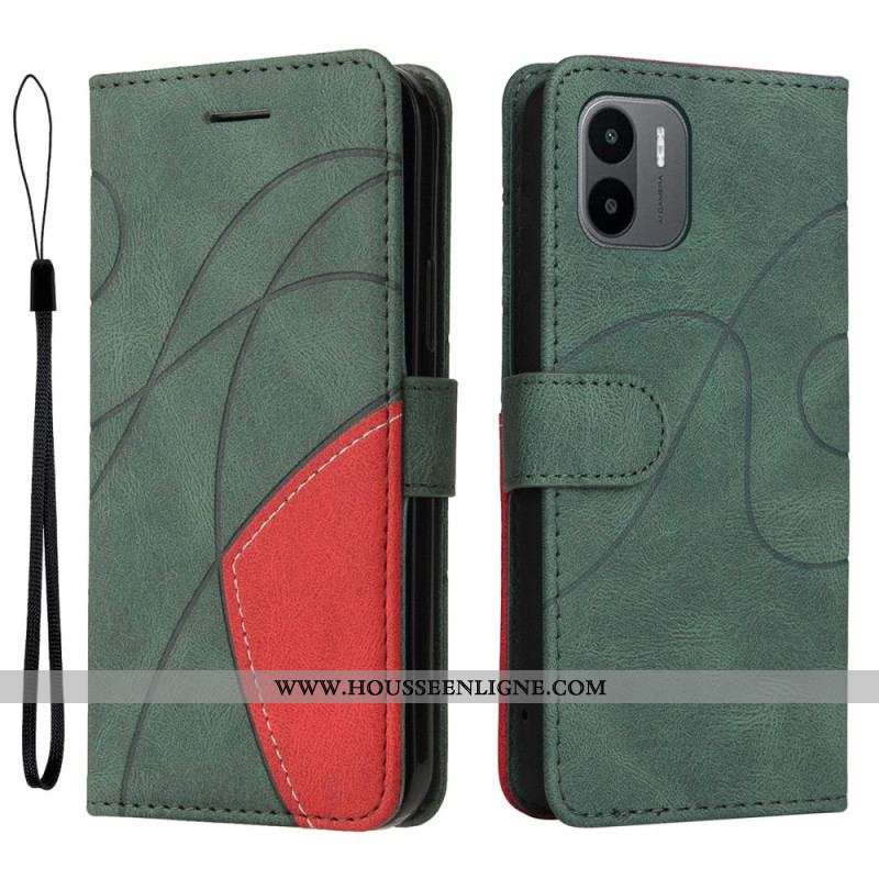 Housse Xiaomi Redmi A1 Simili Cuir Bicolore Signature