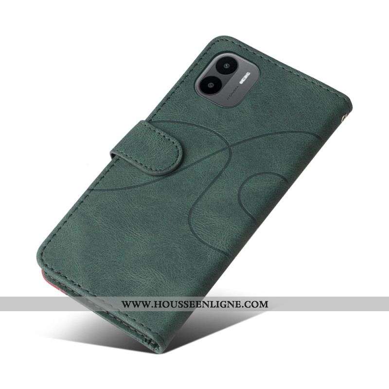 Housse Xiaomi Redmi A1 Simili Cuir Bicolore Signature