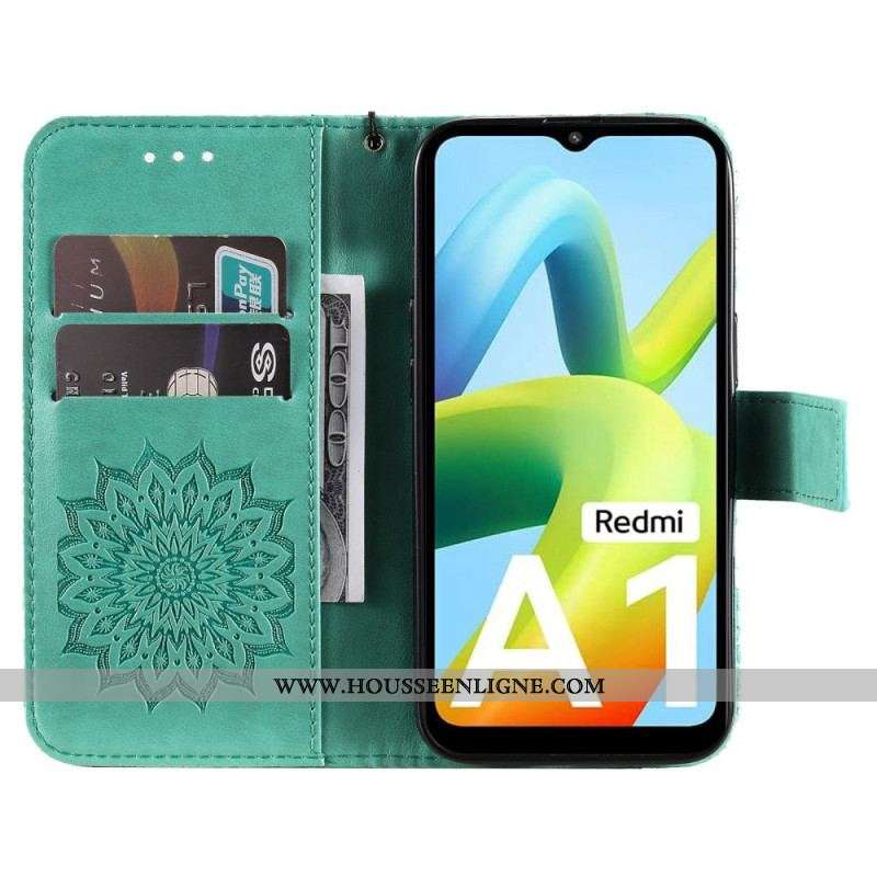 Housse Xiaomi Redmi A1 Soleil à Lanière