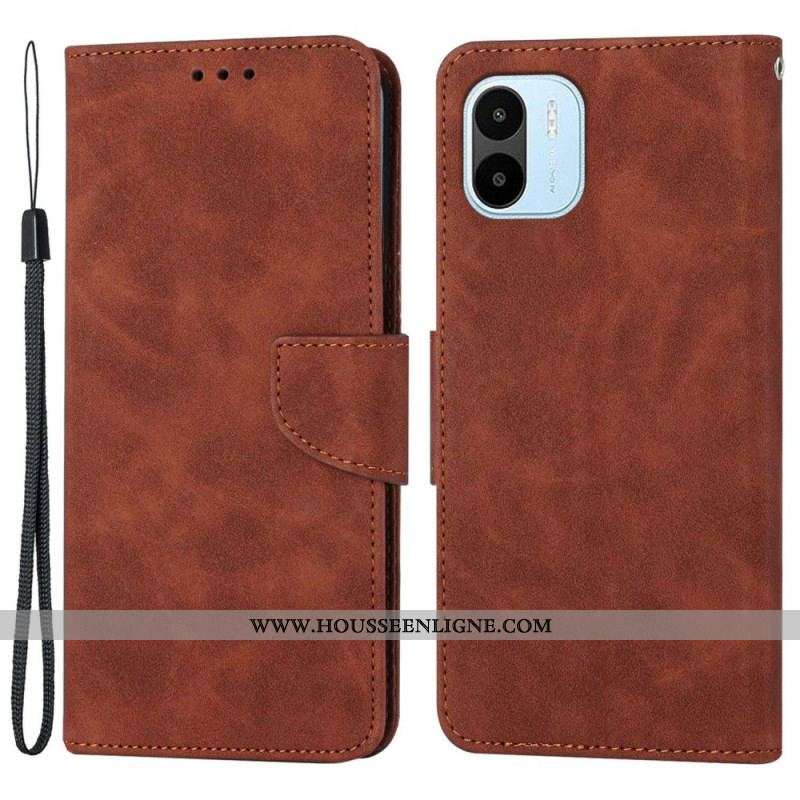 Housse Xiaomi Redmi A1 Solid Color Lanière