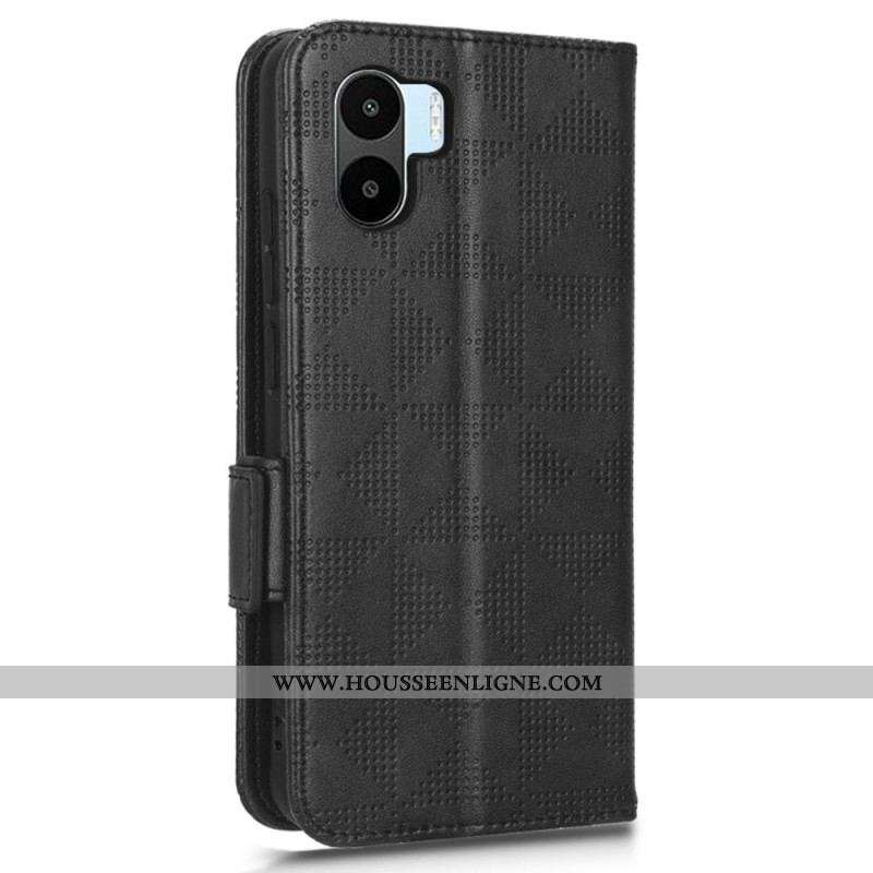 Housse Xiaomi Redmi A1 Triangles avec Lanière