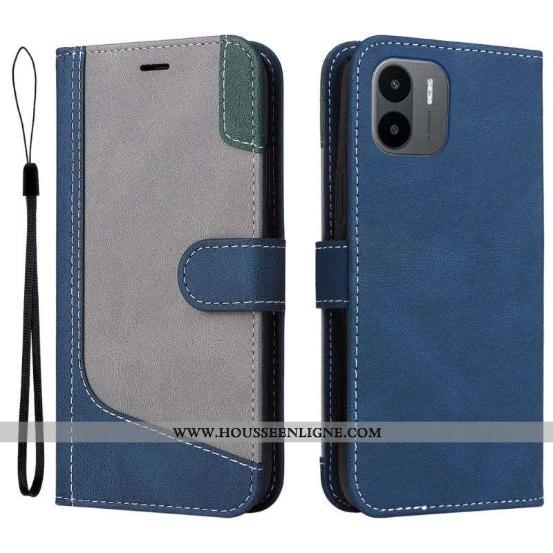 Housse Xiaomi Redmi A1 Tricolore à Lanière