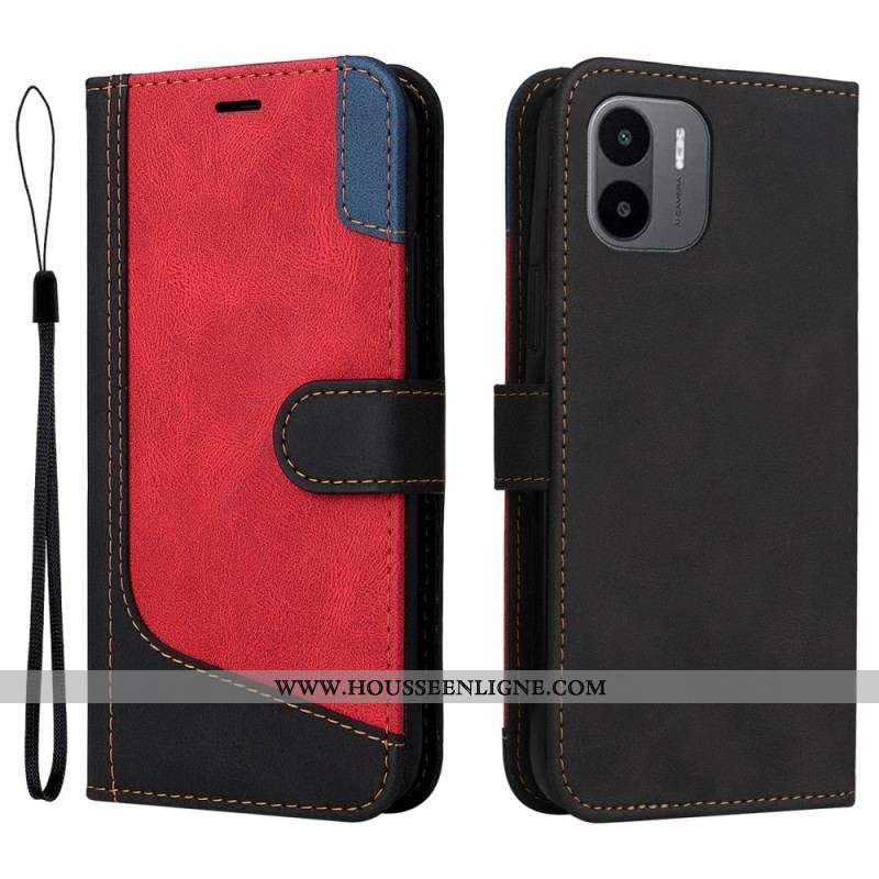 Housse Xiaomi Redmi A1 Tricolore à Lanière