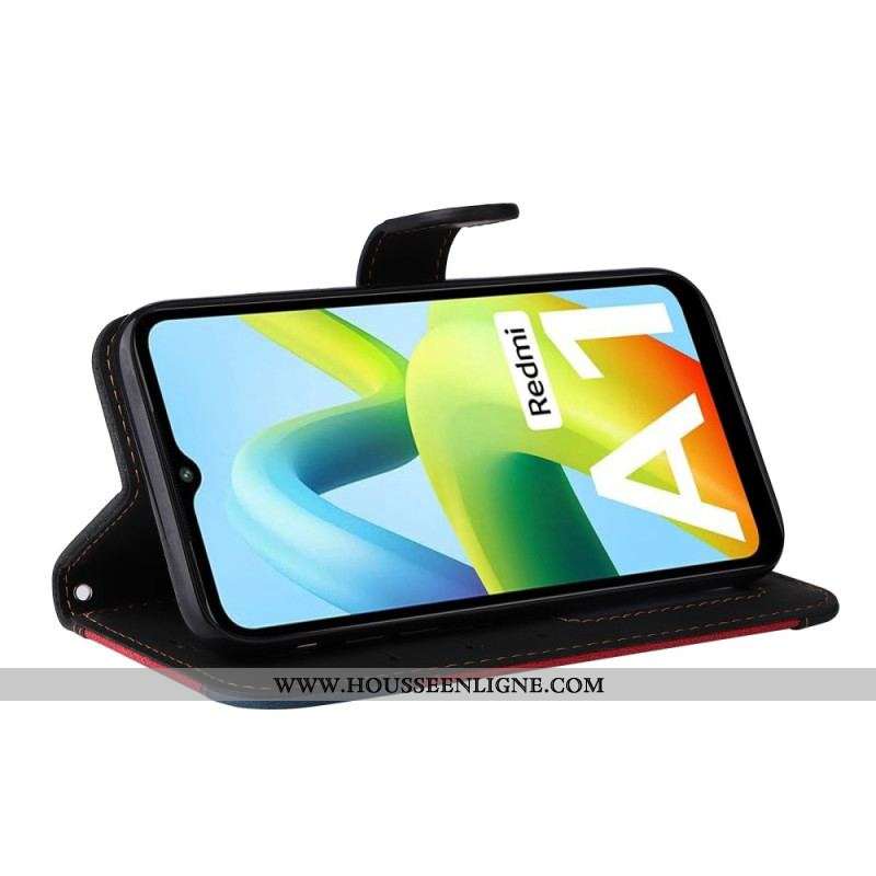Housse Xiaomi Redmi A1 Tricolore à Lanière