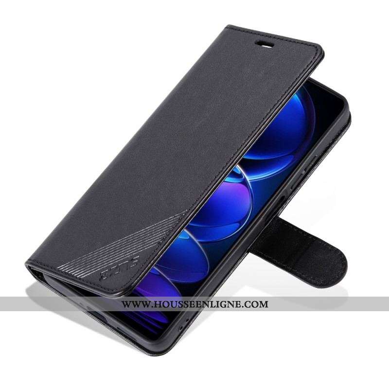 Housse Xiaomi Redmi Nore 12 Pro Plus AZNS Effet Cuir