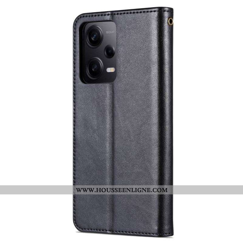 Housse Xiaomi Redmi Nore 12 Pro/Poco X5 Pro 5G AZNS Effet Cuir