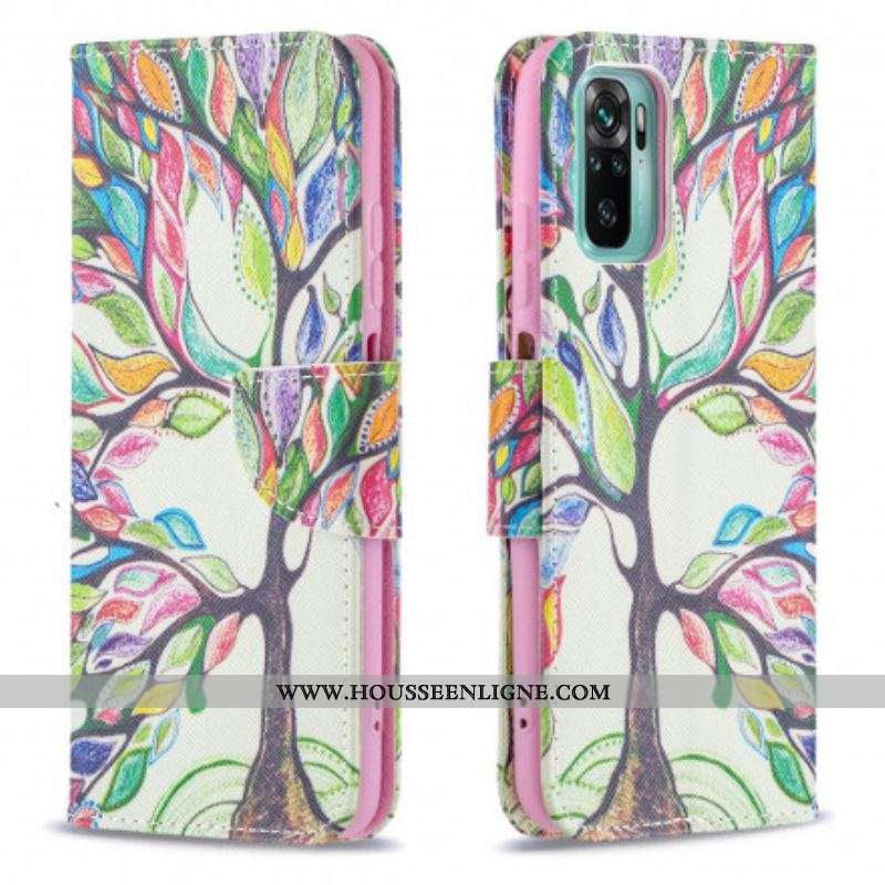 Housse Xiaomi Redmi Note 10/10S/Poco M5s Arbre Coloré