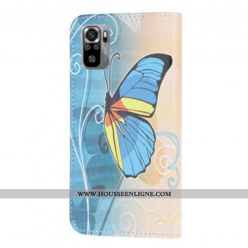 Housse Xiaomi Redmi Note 10/10S/Poco M5s Butterflies