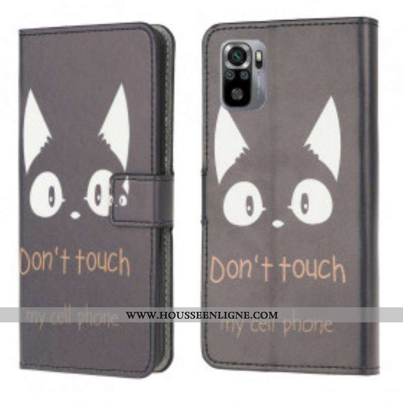 Housse Xiaomi Redmi Note 10/10S/Poco M5s Don't Touch My Cell Phone